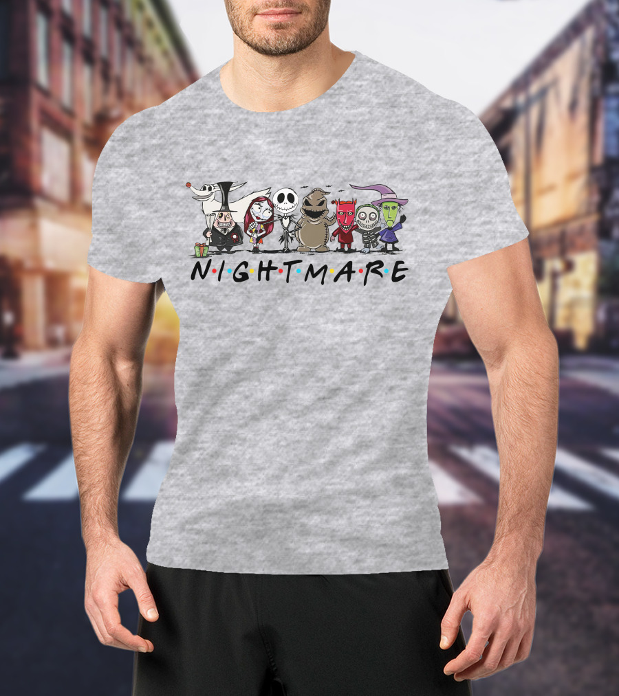 Nightmare Before Christmas Characters Halloween Friends T-Shirt
