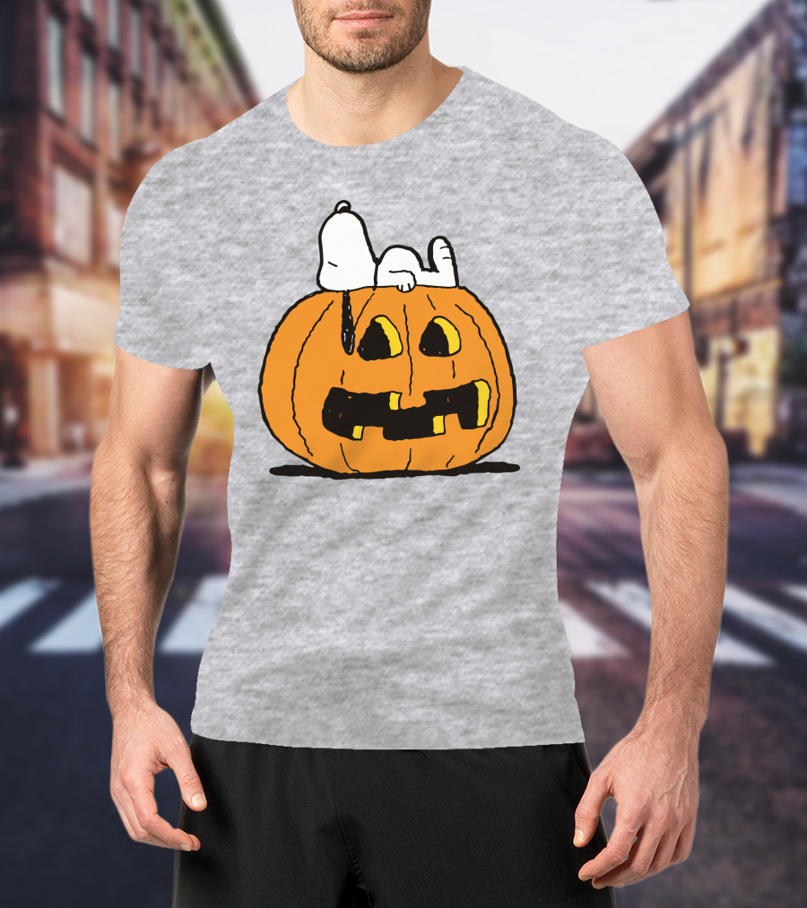 Snoopy Halloween Pumpkin Peanuts T-Shirt
