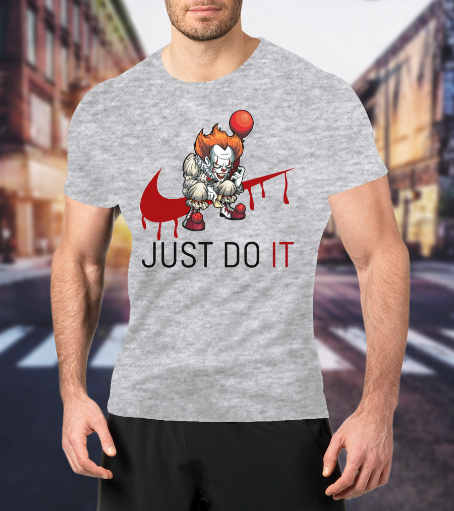 JUST DO IT Halloween Pennywise Balloon T-Shirt
