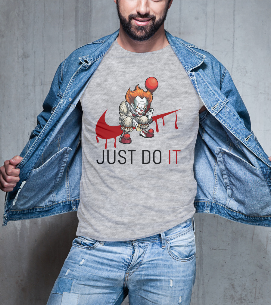 JUST DO IT Halloween Pennywise Balloon T-Shirt