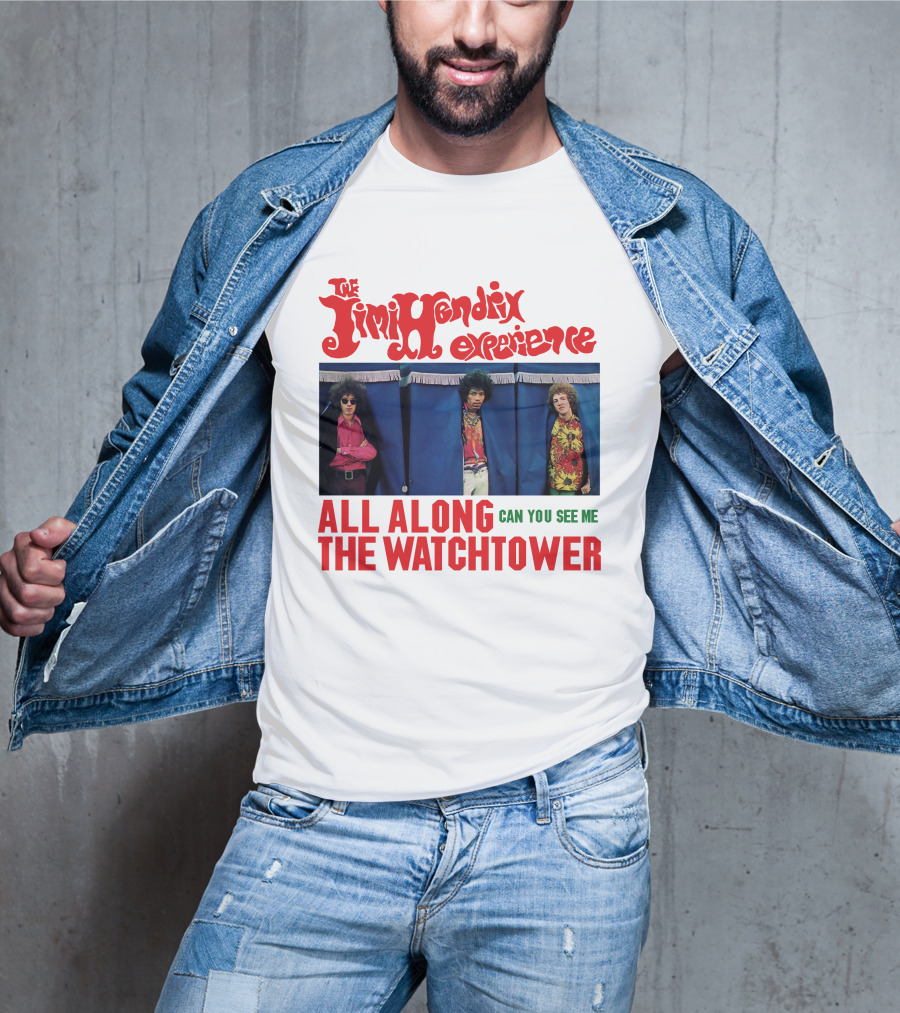 The Jimi Hendrix Experience All Along The Watchtower Can You See Me T-Shirt