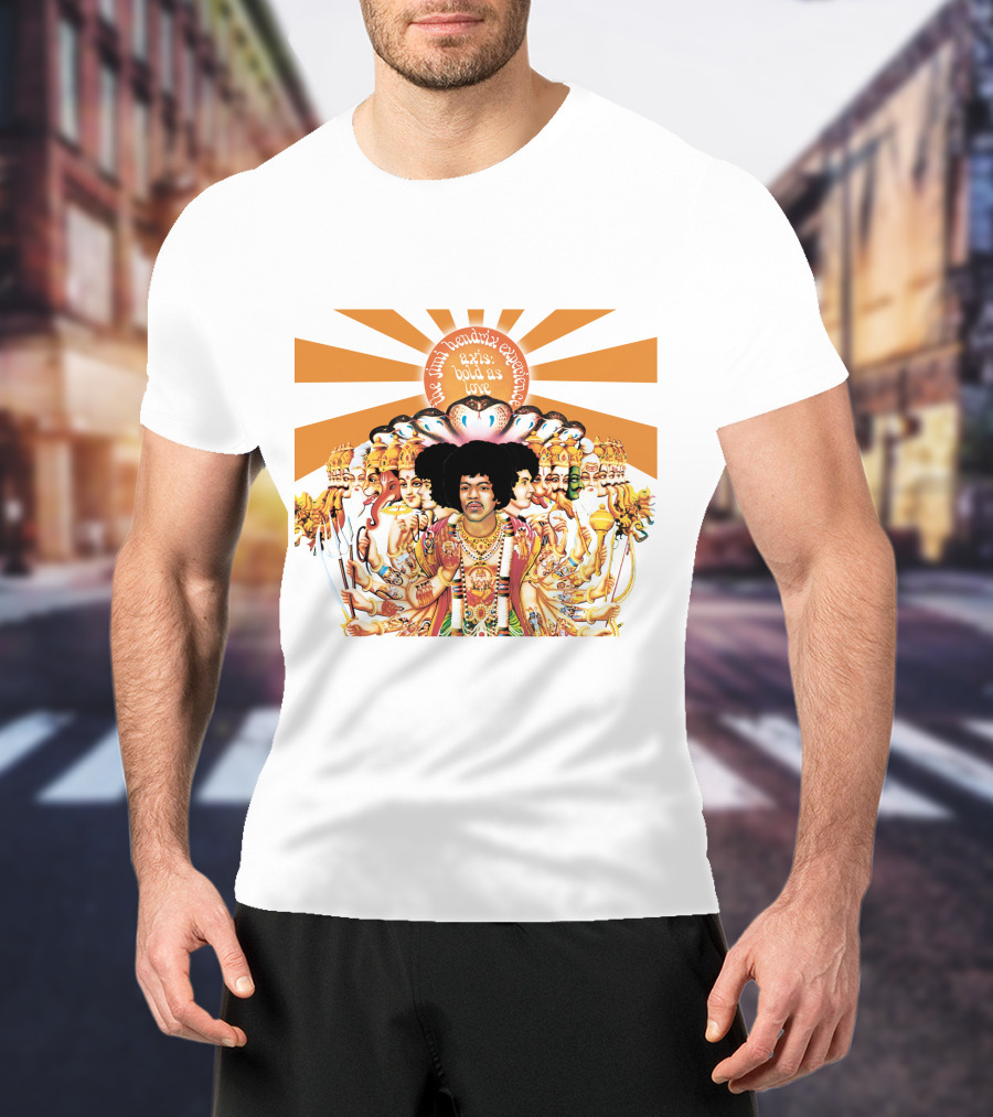 The Jimi Hendrix Experience Axis Bold As Love Album Cover T-Shirt
