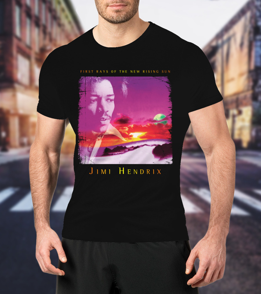 Jimi Hendrix First Rays Of The New Rising Sun Sunset T-Shirt