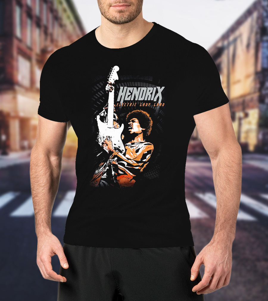 Hendrix Electric Ladyland Guitar Performance T-Shirt