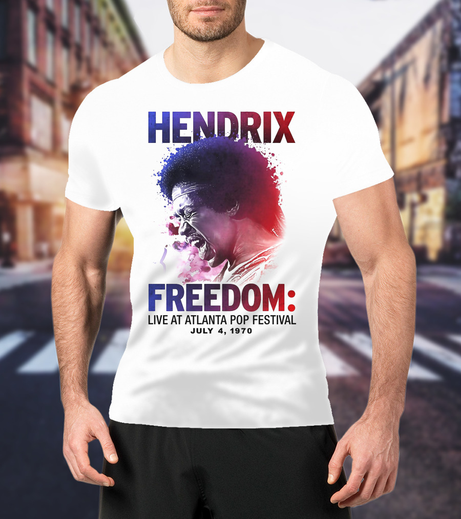HENDRIX FREEDOM LIVE AT ATLANTA POP FESTIVAL JULY 4 1970 T-Shirt