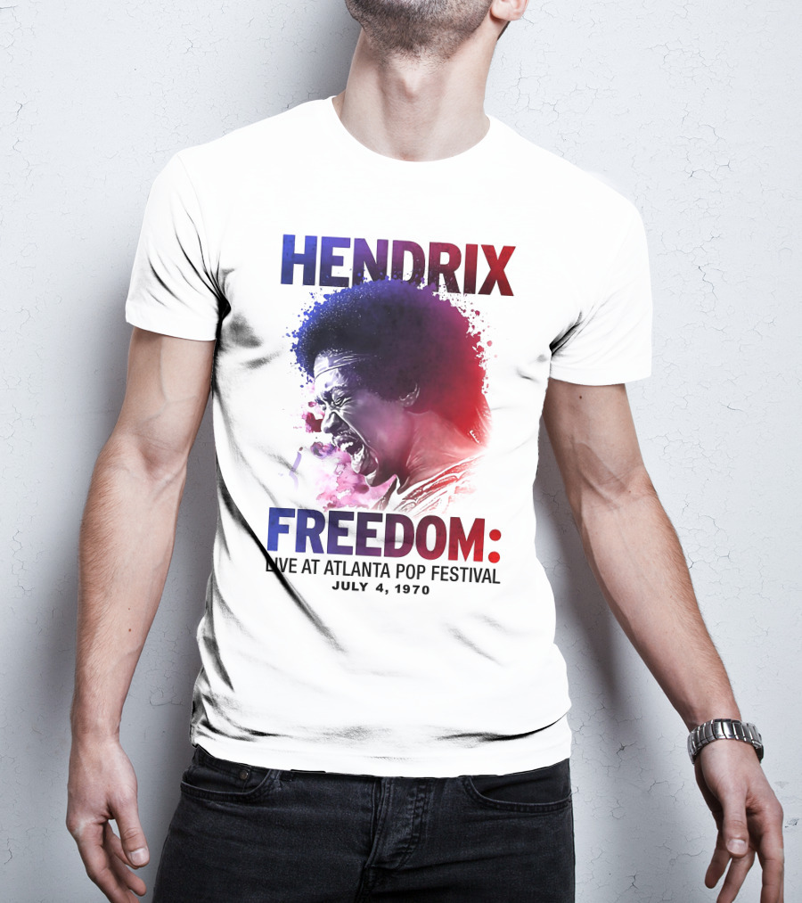 HENDRIX FREEDOM LIVE AT ATLANTA POP FESTIVAL JULY 4 1970 T-Shirt