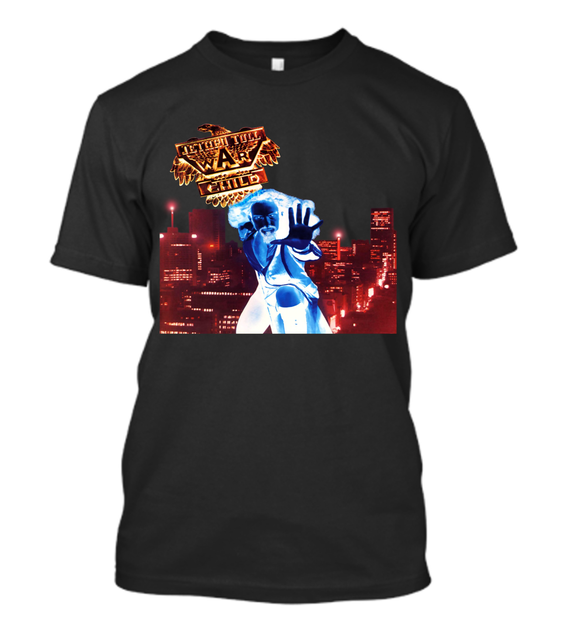 Faster Than A Bullet War Child Urban Heroic Cityscape T-Shirt