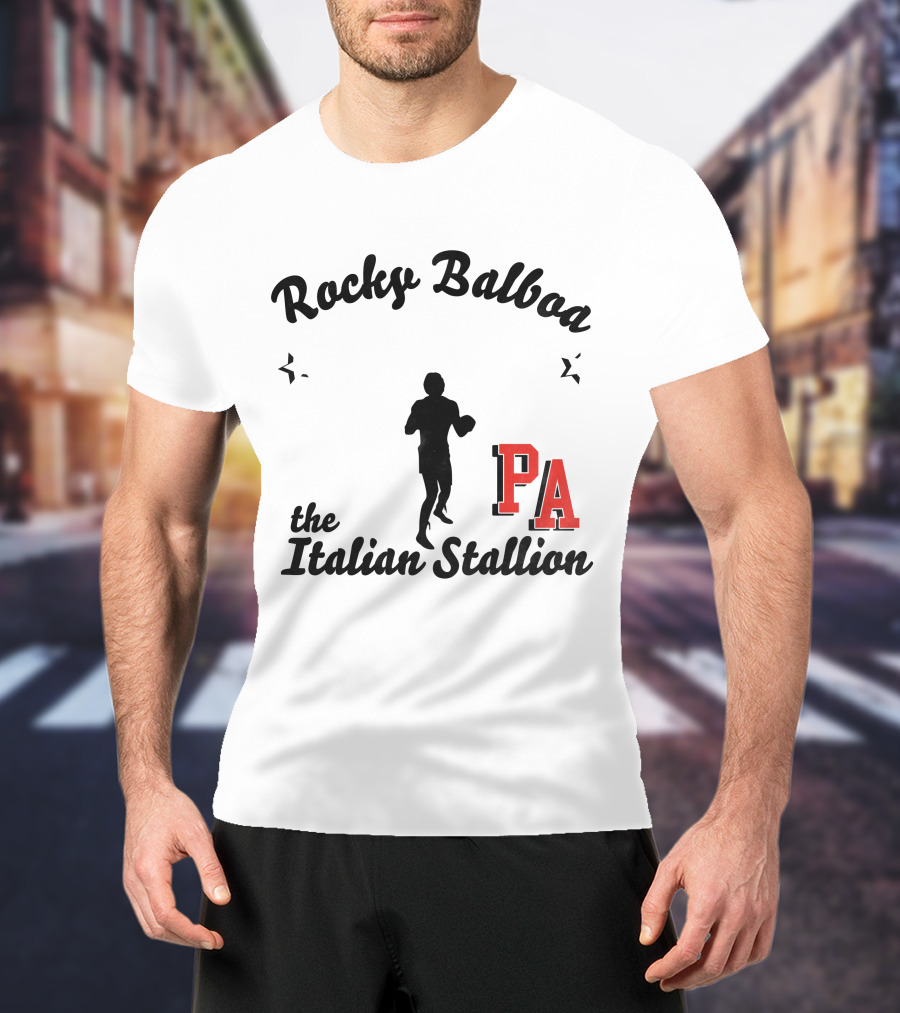 Rocky Balboa 76 PA The Italian Stallion T-Shirt