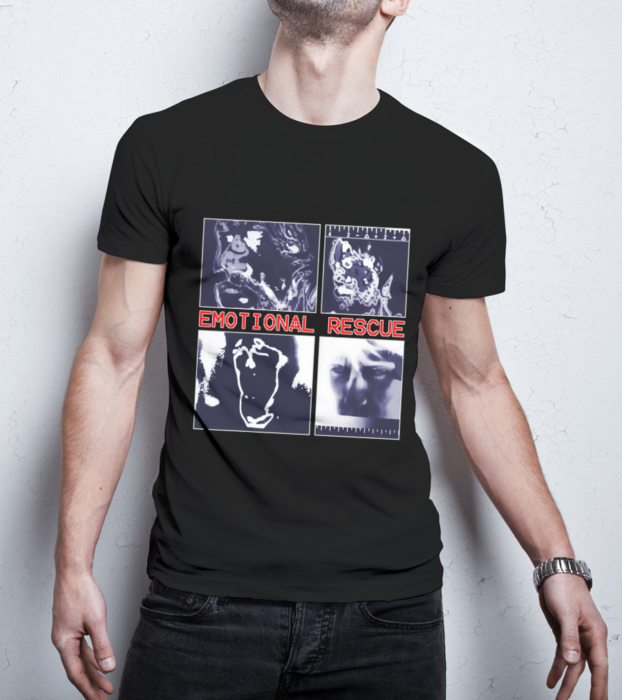 Emotional Rescue Album Cover Art Quadrants T-Shirt