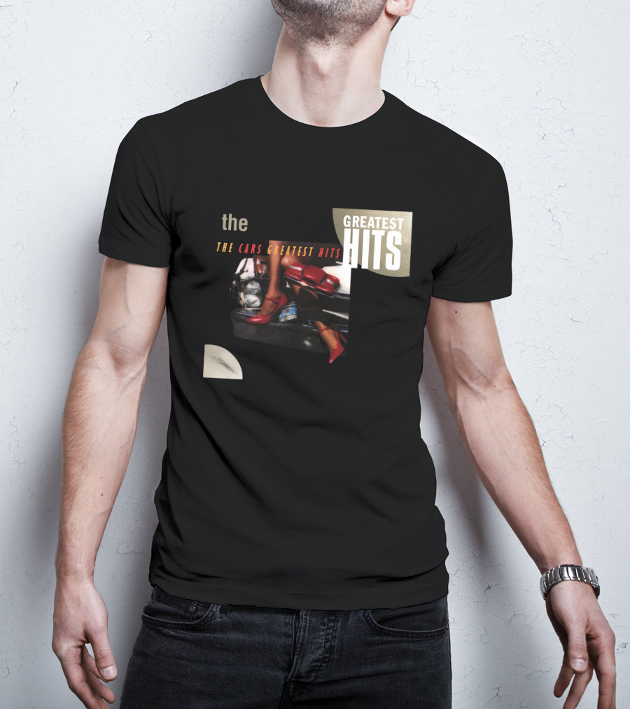 The Cars Greatest Hits Album Cover Retro T-Shirt