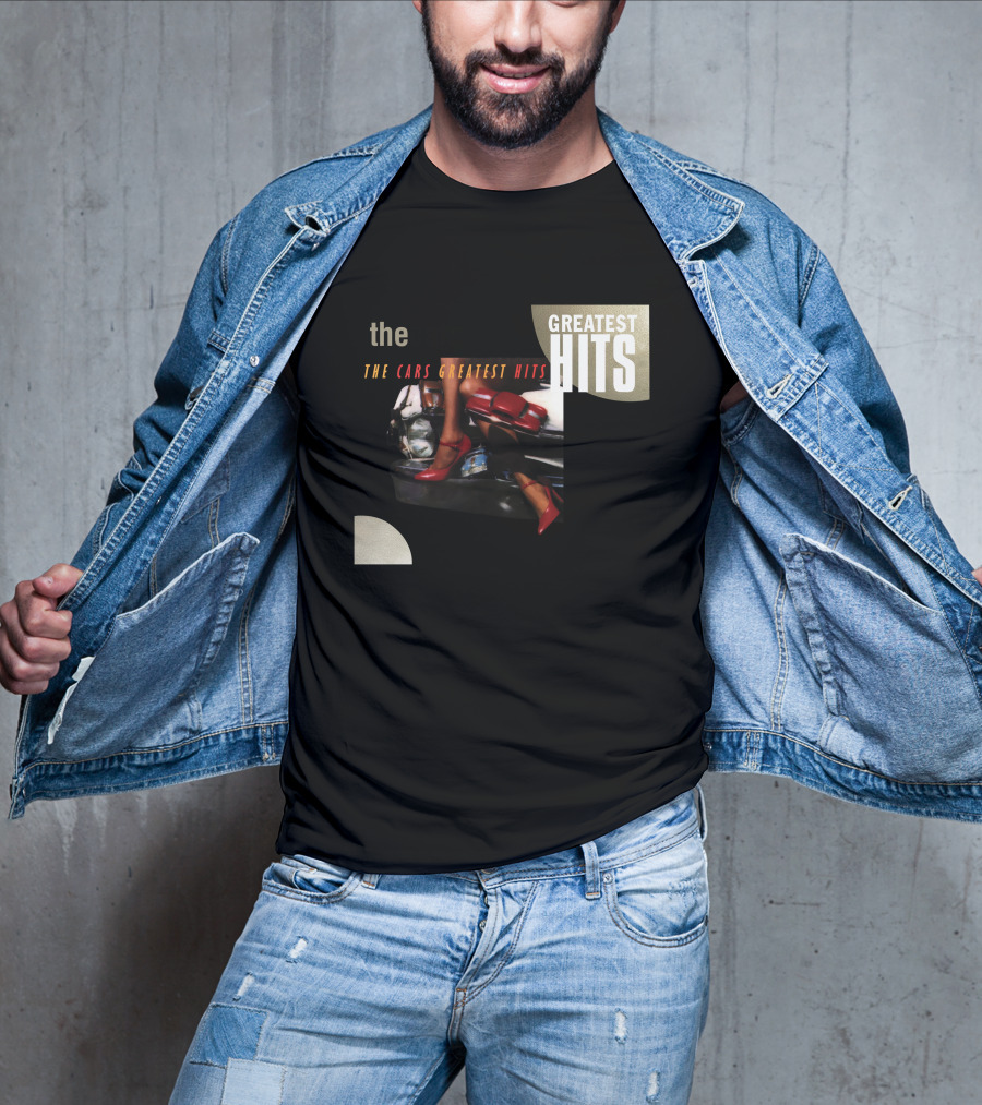 The Cars Greatest Hits Album Cover Retro T-Shirt