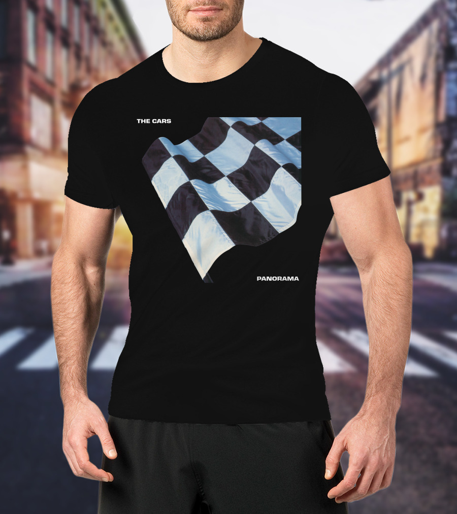 The Cars Panorama Racing Flag Cover T-Shirt