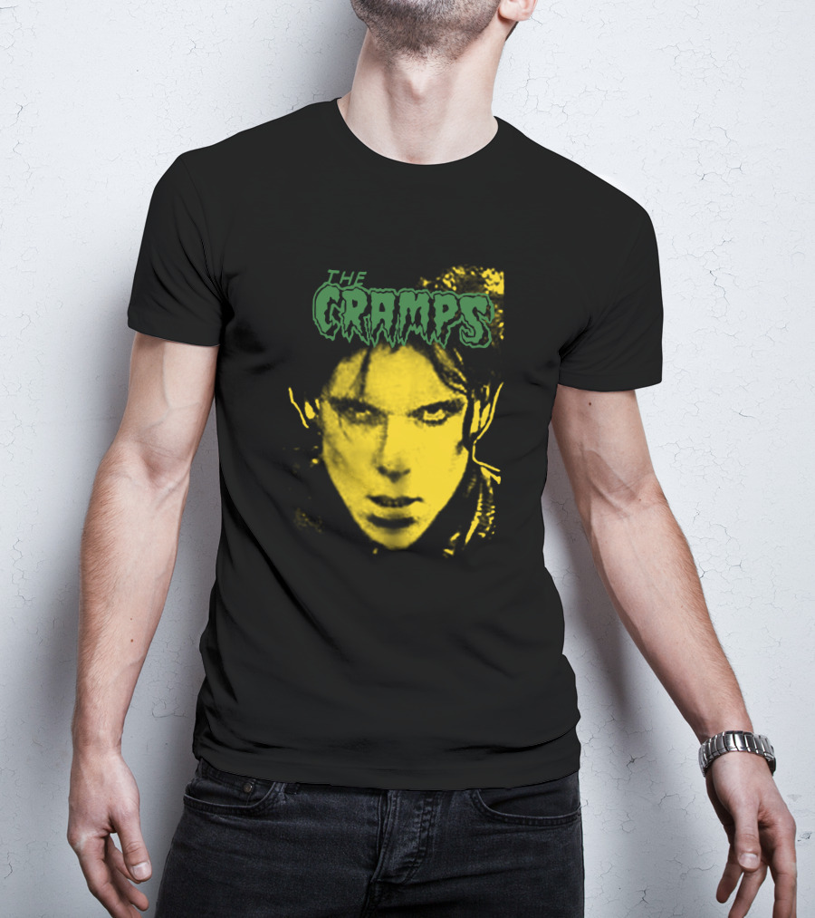 The Cramps Lux Interior Yellow Face T-Shirt