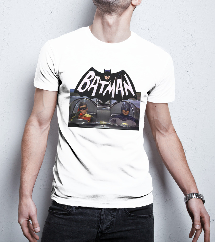 Batman TV Series Batmobile Dynamic Duo T-Shirt