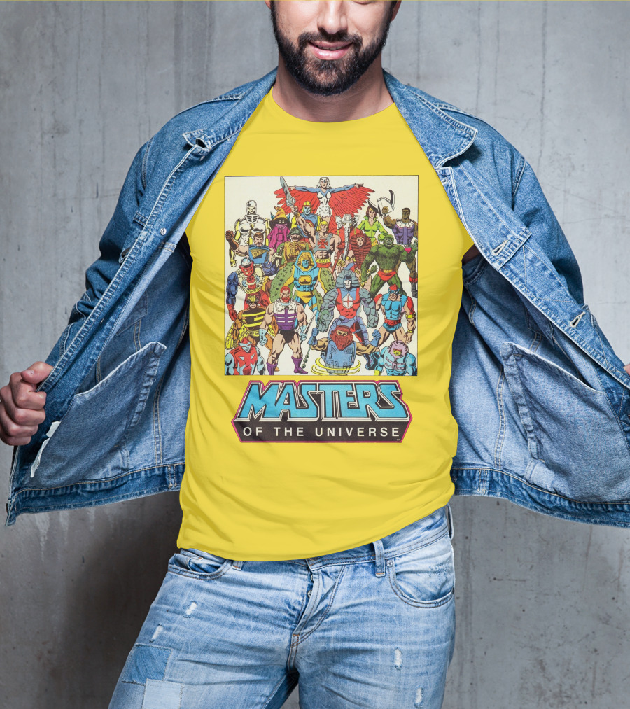 Masters Of The Universe He-Man Iconic Characters Group Retro Comic T-Shirt