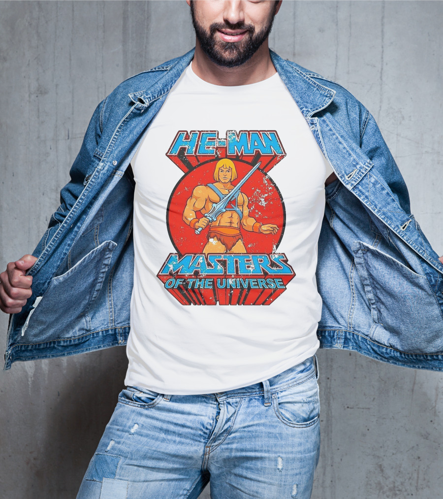 He-Man Masters Of The Universe Retro Classic Sword Iconic 80s T-Shirt