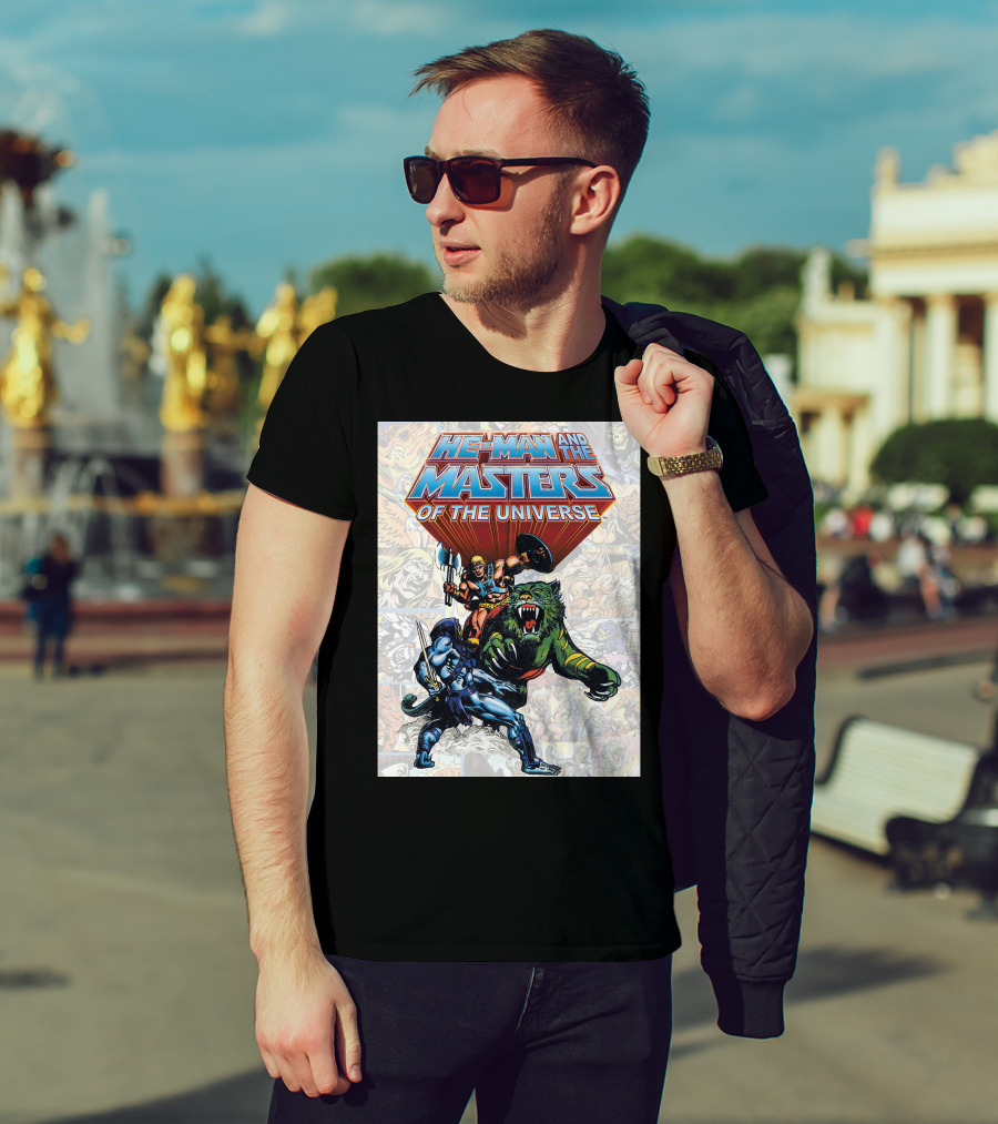 He-Man And The Masters Of The Universe Comic Style Action T-Shirt