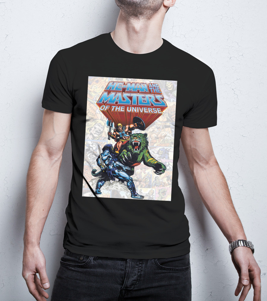 He-Man And The Masters Of The Universe Comic Style Action T-Shirt