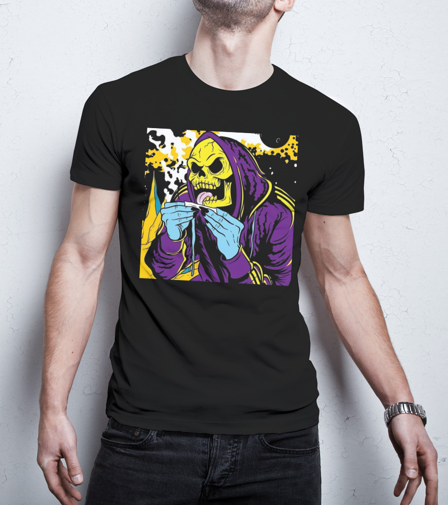 Skeletor Rolling Hoodie Masters Of The Universe 80s Retro Style Cartoon T-Shirt
