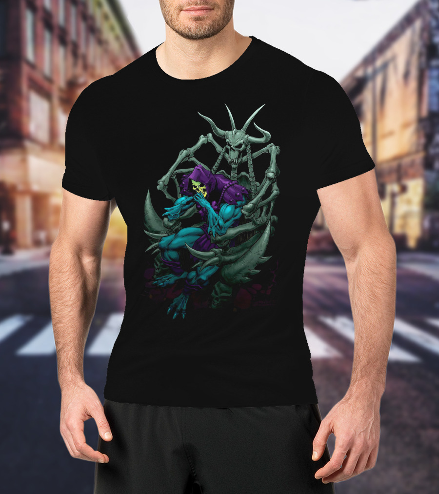 Masters Of The Universe Skeletor On Bone Throne T-Shirt
