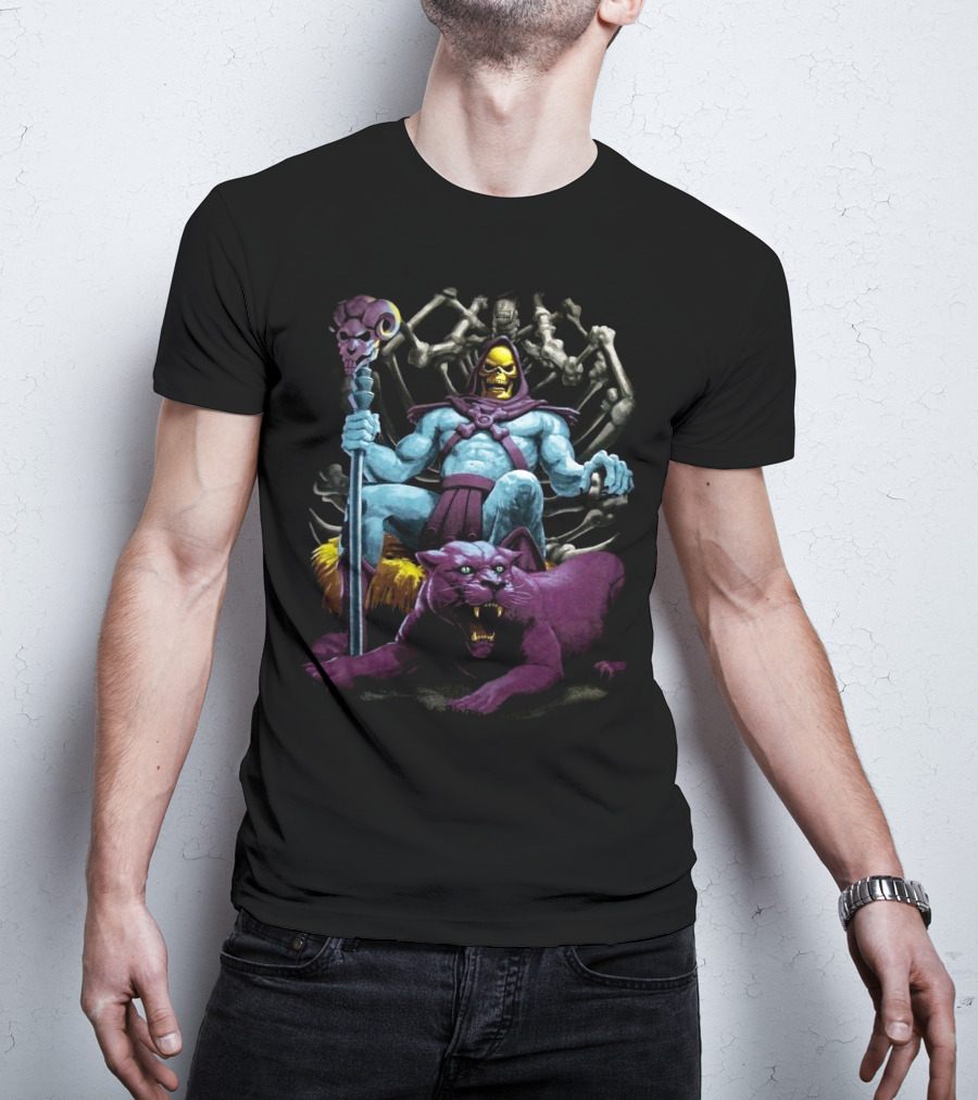 Skeletor And Panthor Masters Of The Universe Villain T-Shirt