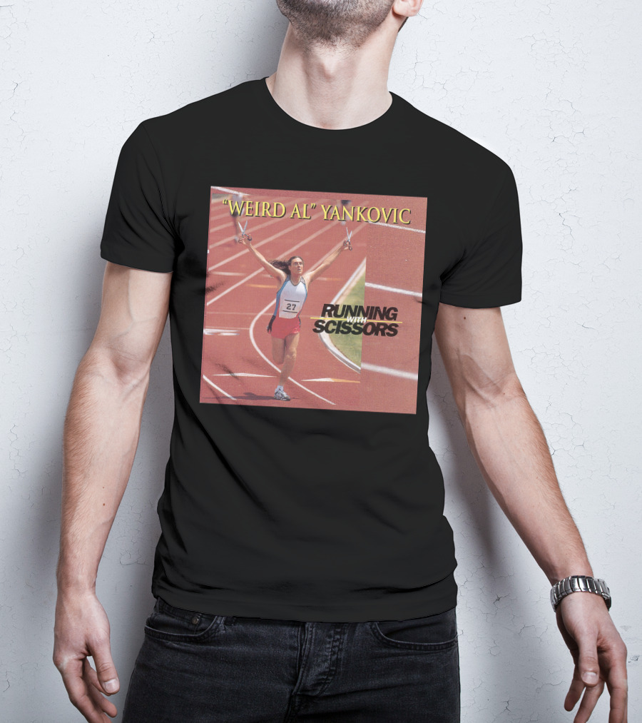 Weird Al Yankovic Running With Scissors Track T-Shirt