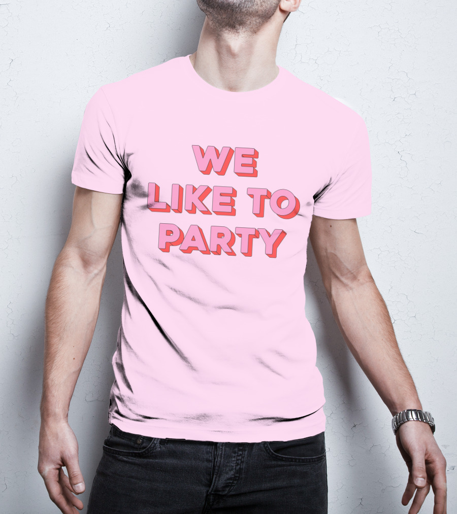 WE LIKE TO PARTY Red T-Shirt