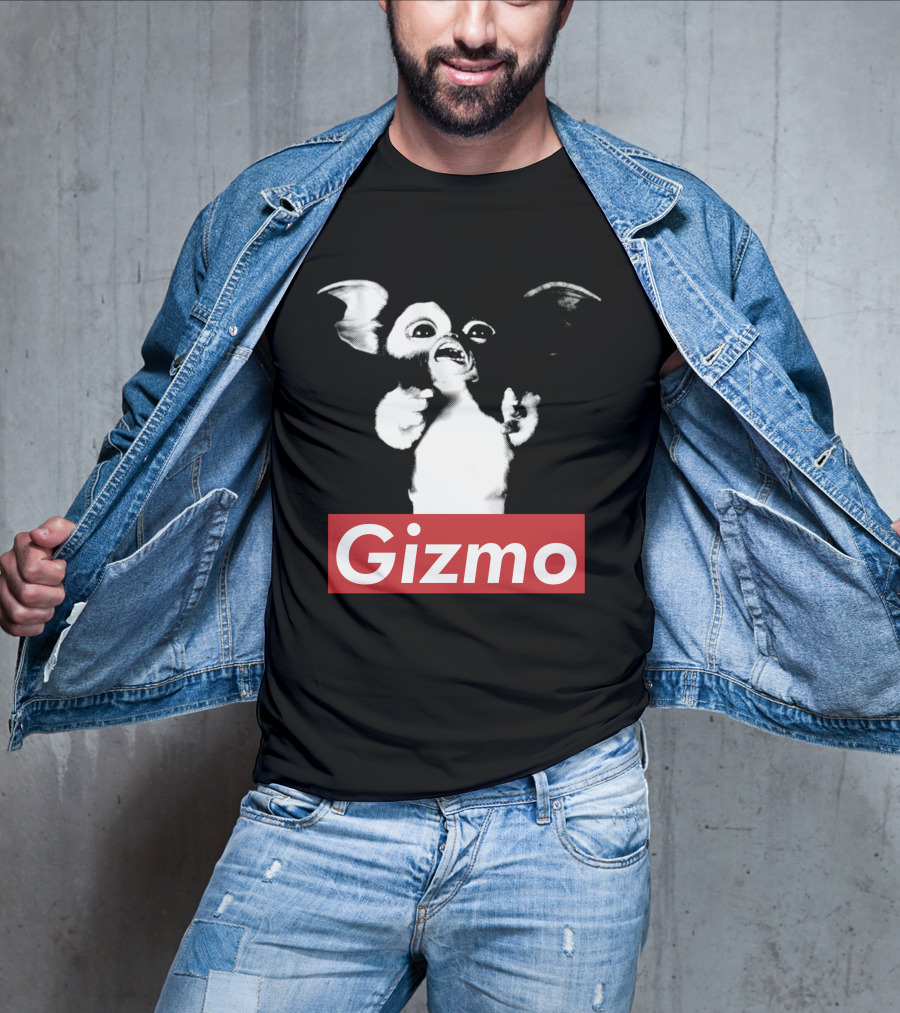 Gizmo Gremlins Vintage Style Black And White Image T-Shirt