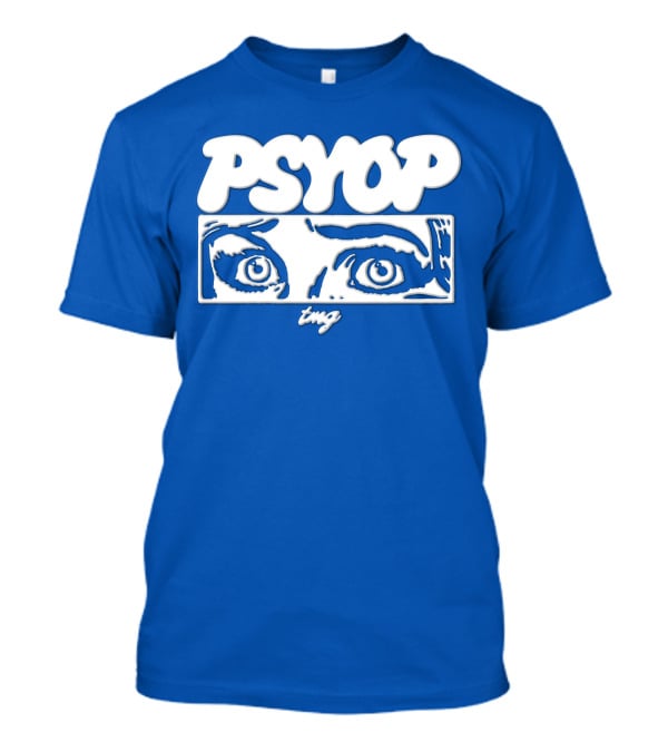 PSYOP TMG Eye Design Crewneck T-Shirt
