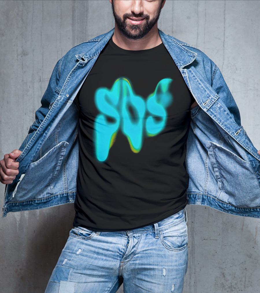 Sza SOS Neon Glow Image T-Shirt