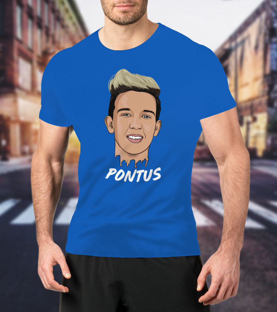 Pontus Rasmusson Merch Blue Portrait Pontus T-Shirt