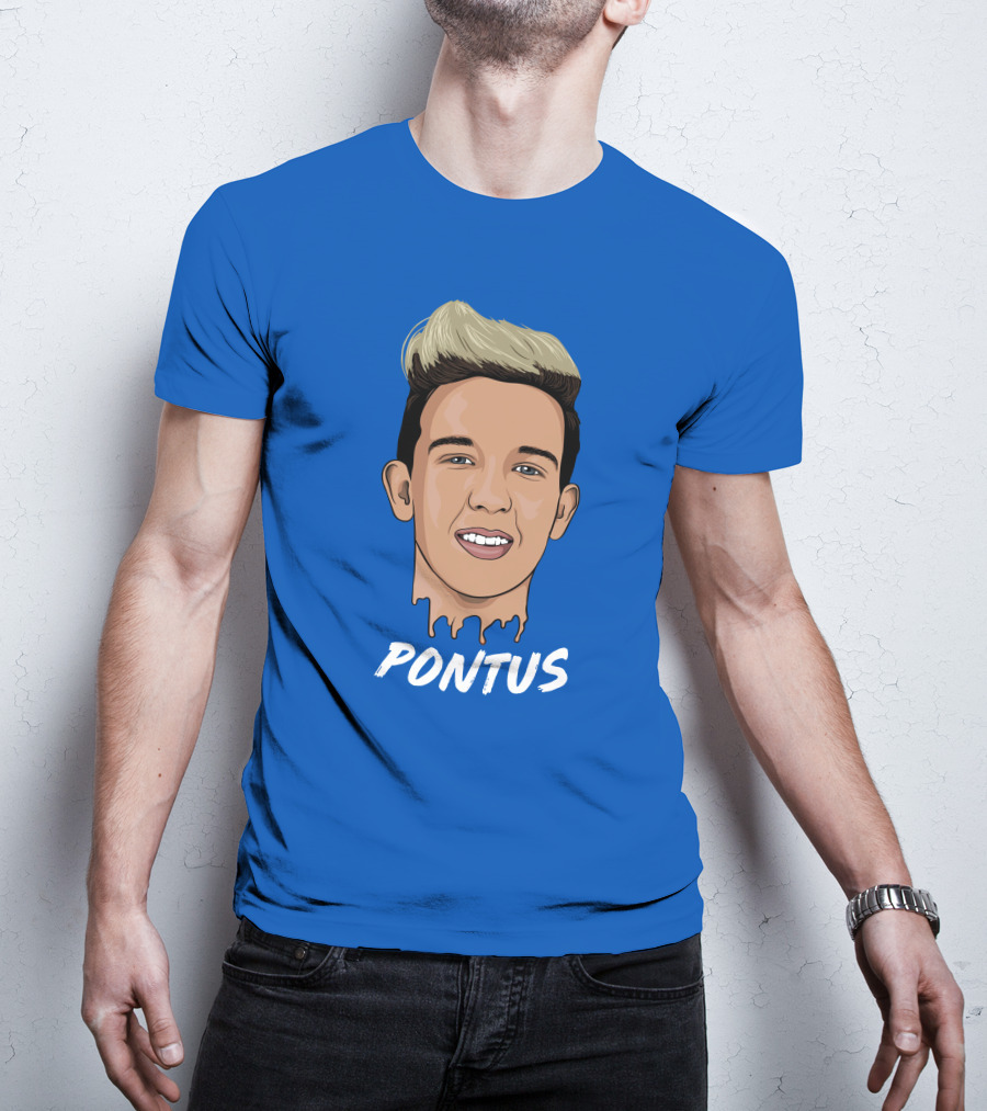 Pontus Rasmusson Merch Blue Portrait Pontus T-Shirt