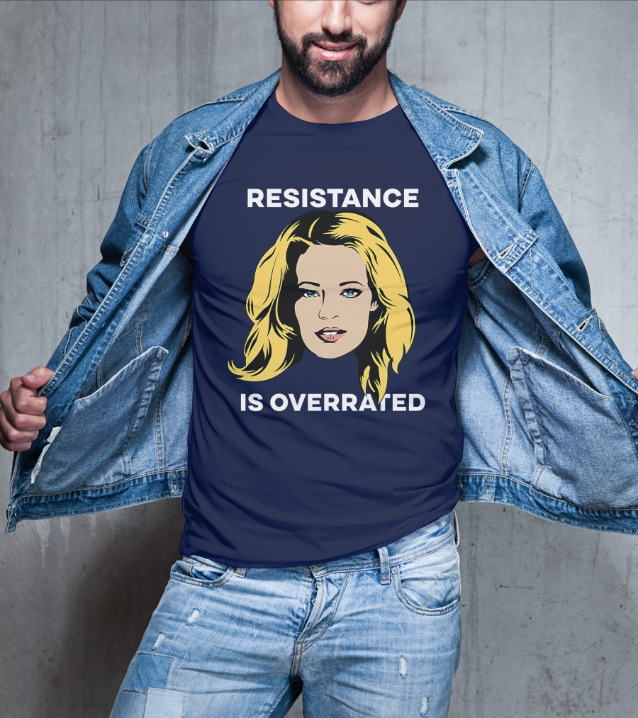 Resistance Is Overrated Woman's Face Pop T-Shirt