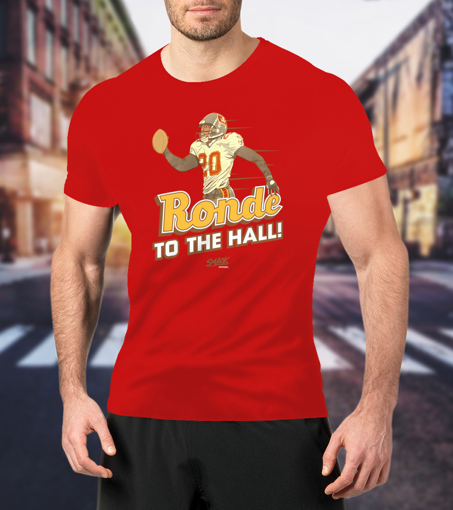 Ronde To The Hall Smack Apparel Football T-Shirt