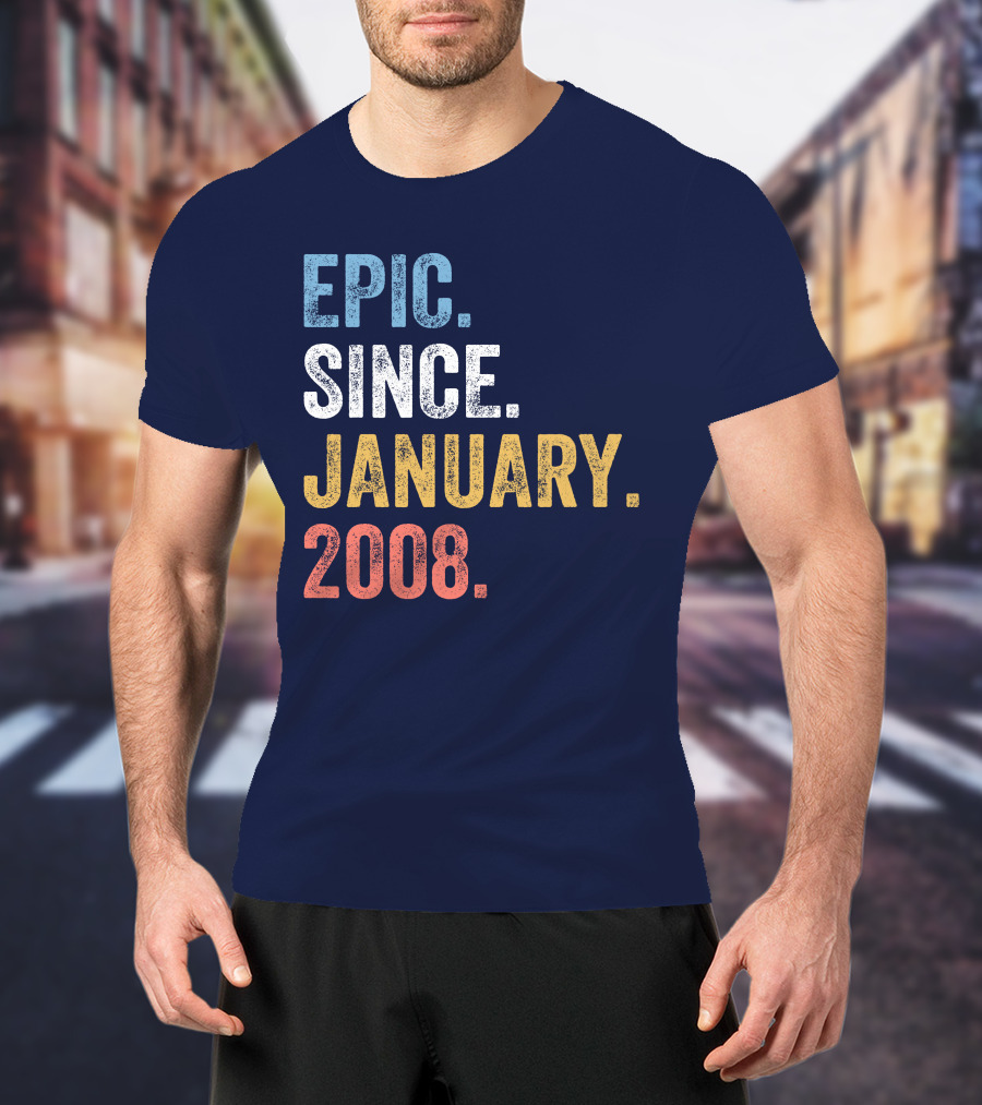 Epic Since January 2008 Retro T-Shirt