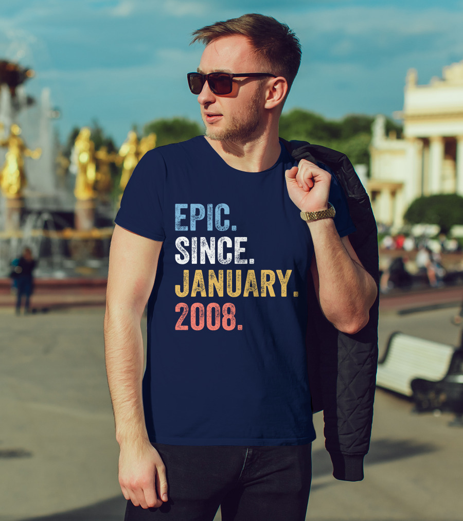 Epic Since January 2008 Retro T-Shirt