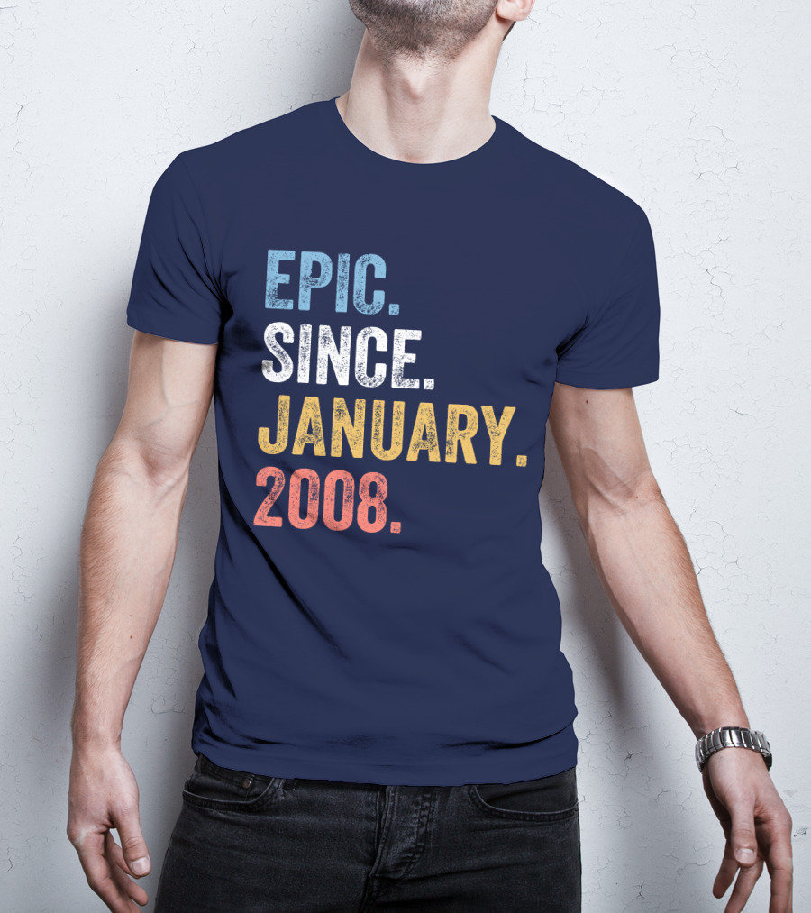 Epic Since January 2008 Retro T-Shirt