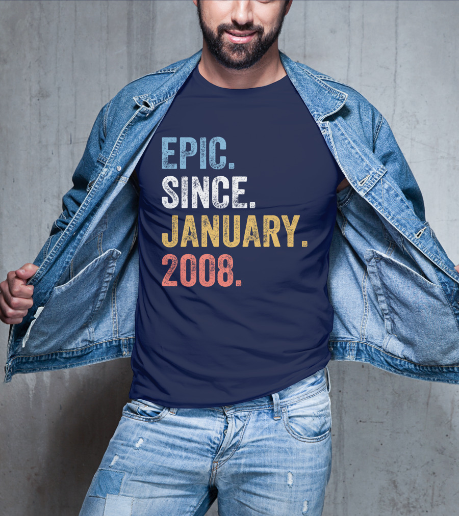 Epic Since January 2008 Retro T-Shirt