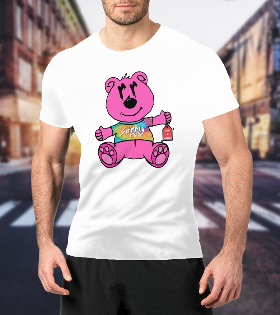Joe Burrow Bear Sorry In Advance Mr Porter Merch Tie-Dye Bear T-Shirt