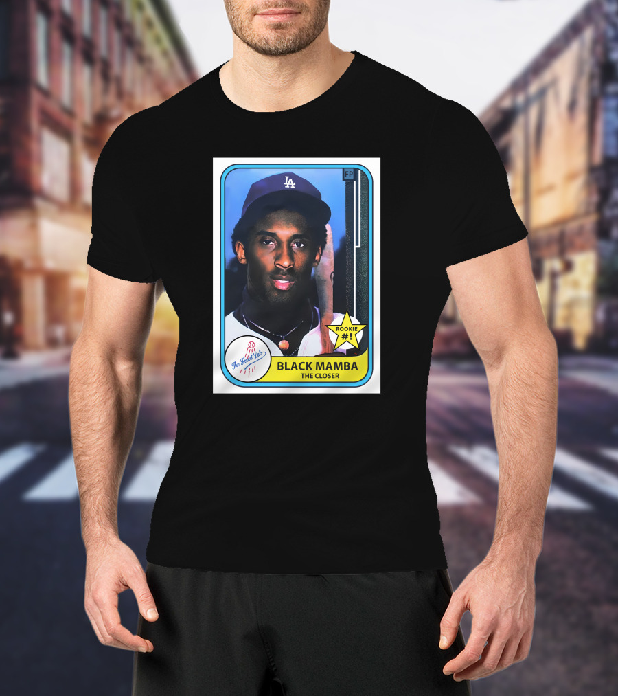 The Forest Lab Black Mamba The Closer Rookie #1 Vintage Sports Card T-Shirt