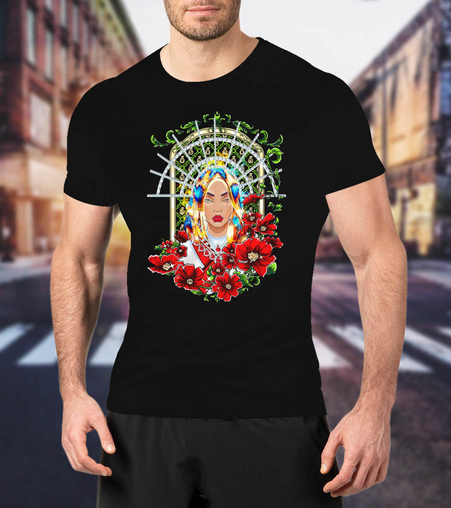 Mercedes Varnado CEO Moné Art Nouveau Floral Halo T-Shirt