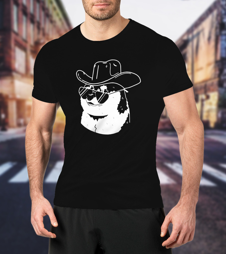 Elon Musk Dogecoin Cowboy Hat Sunglasses Shiba Inu T-Shirt