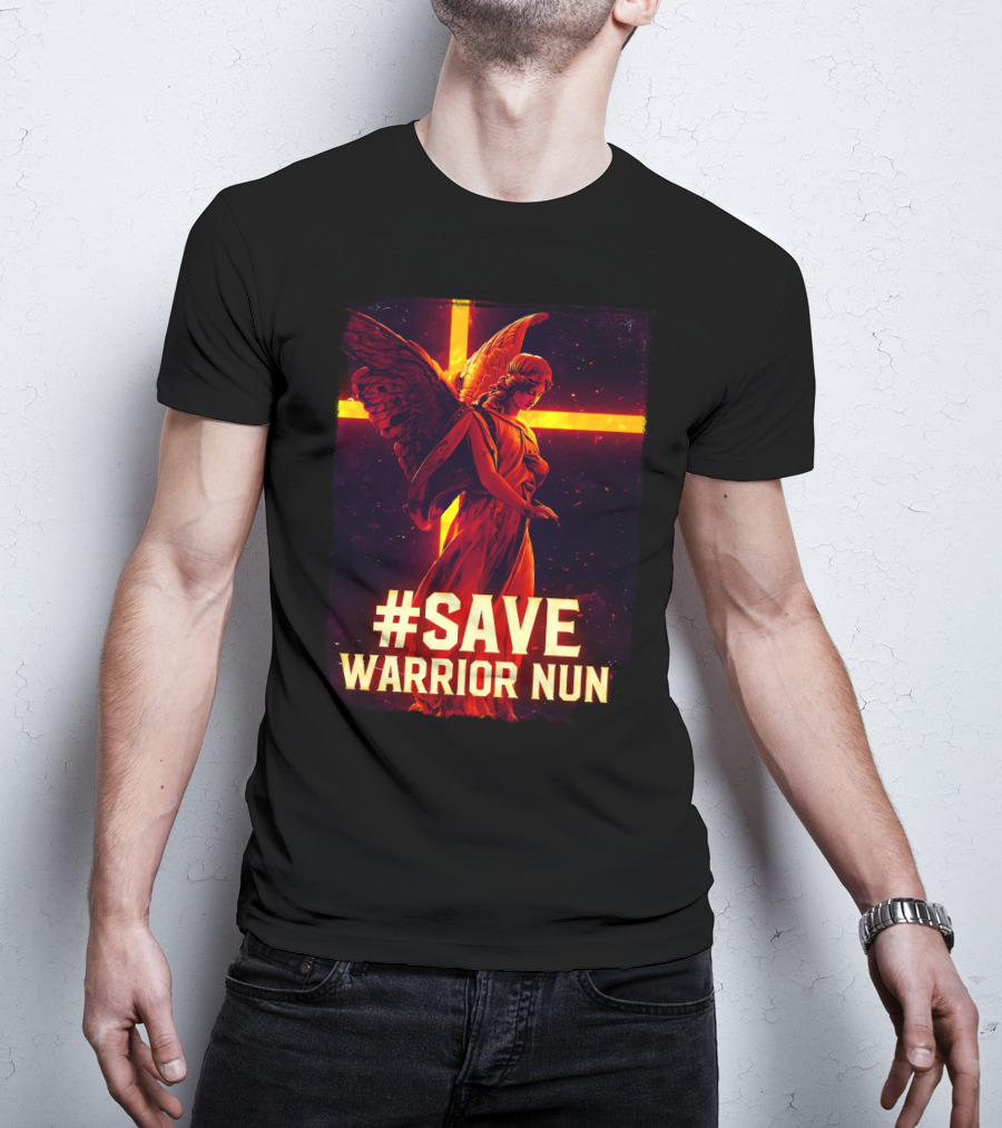 Save Warrior Nun Angel Red Cross T-Shirt
