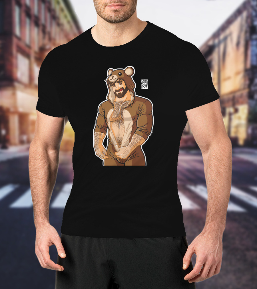 Adam Loves Teddy Bears Hobo Bear Onesie T-Shirt