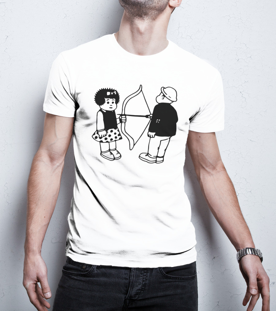 Vacancy Projects Rest Energy Nancy Style Comic Bow And Arrow Duo T-Shirt