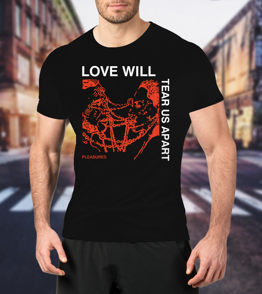 Love Will Tear Us Apart Pleasures Red T-Shirt