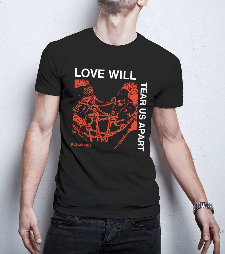 Love Will Tear Us Apart Pleasures Red T-Shirt