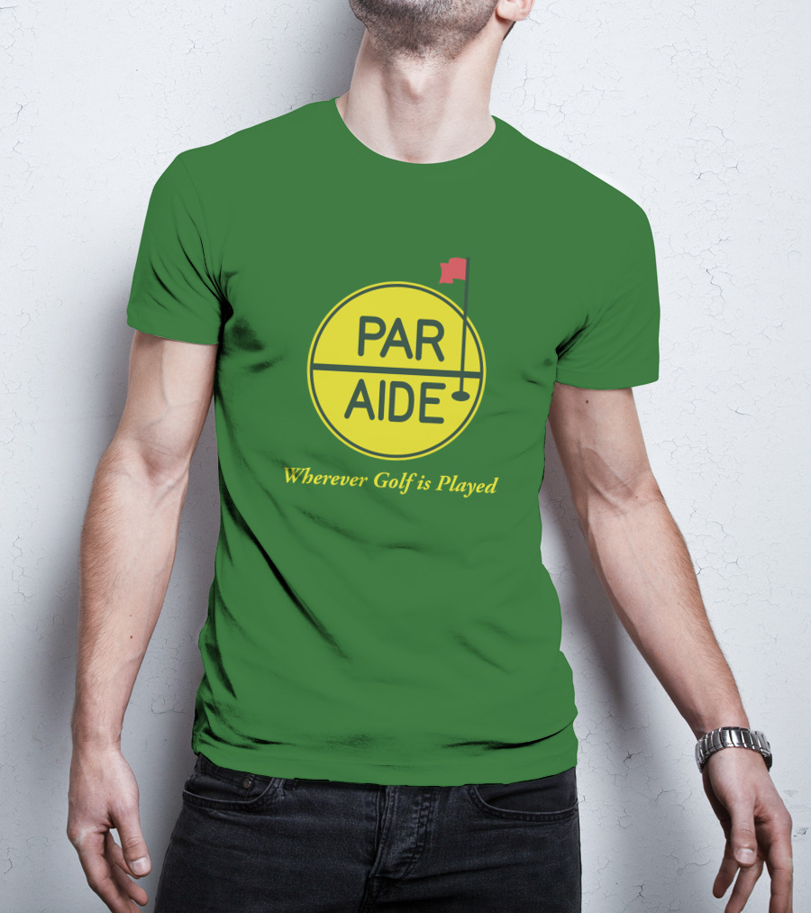 Par Aide Wherever Golf Is Played Circle With Flag T-Shirt