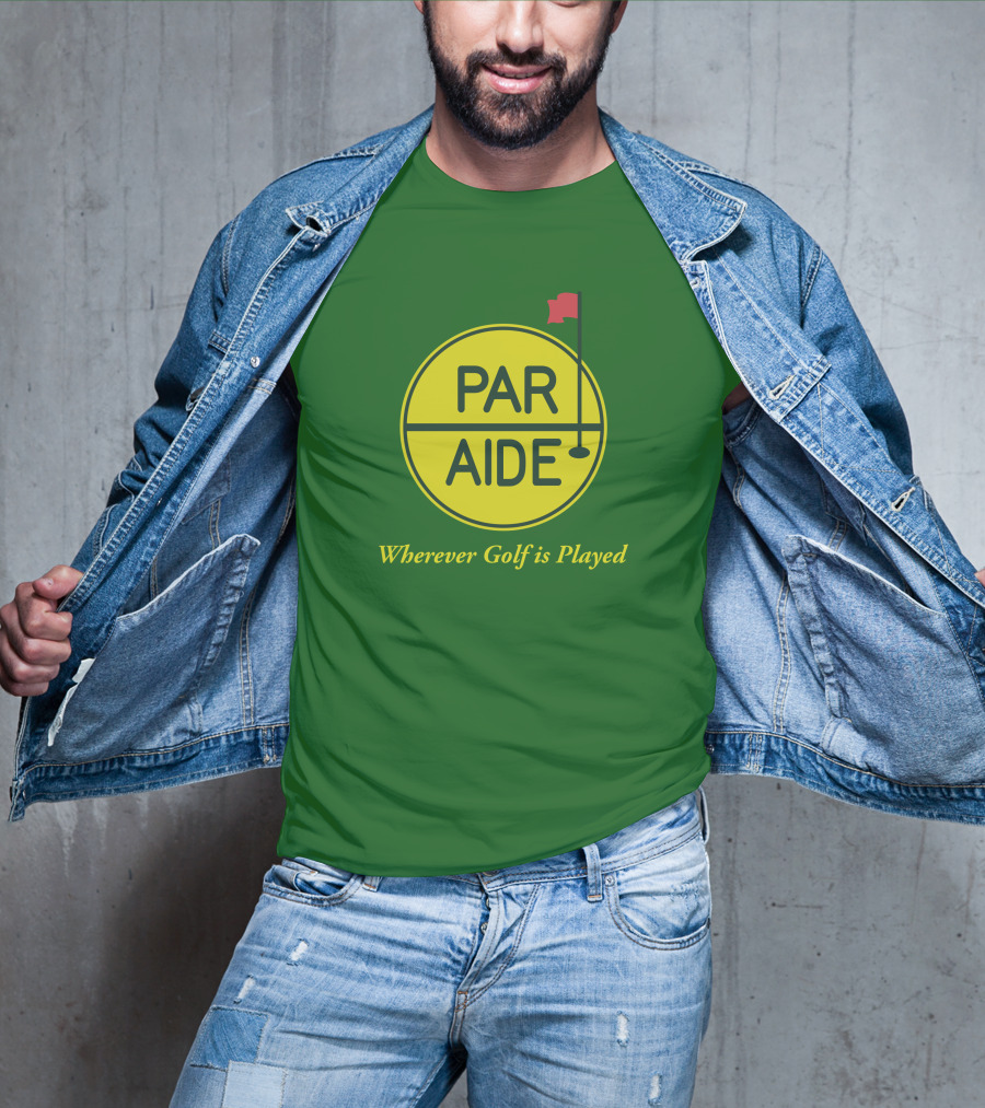 Par Aide Wherever Golf Is Played Circle With Flag T-Shirt