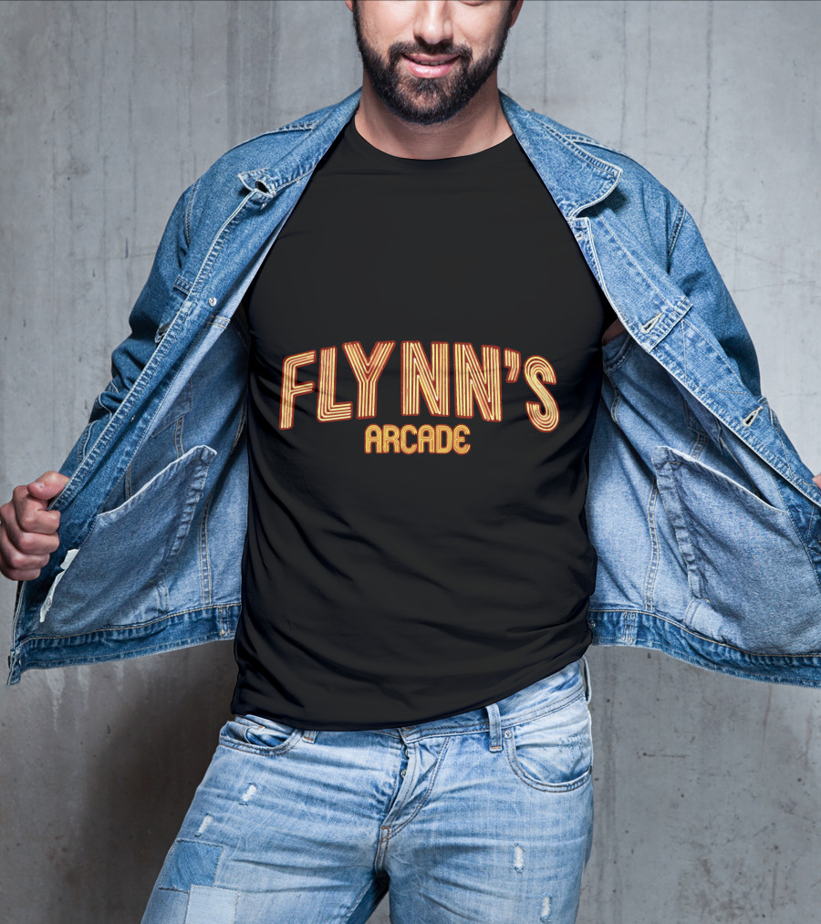 Flynn's Arcade Home Of Space Paranoids Retro Neon T-Shirt